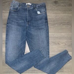 Zara Women's Blue Skinny Jeans